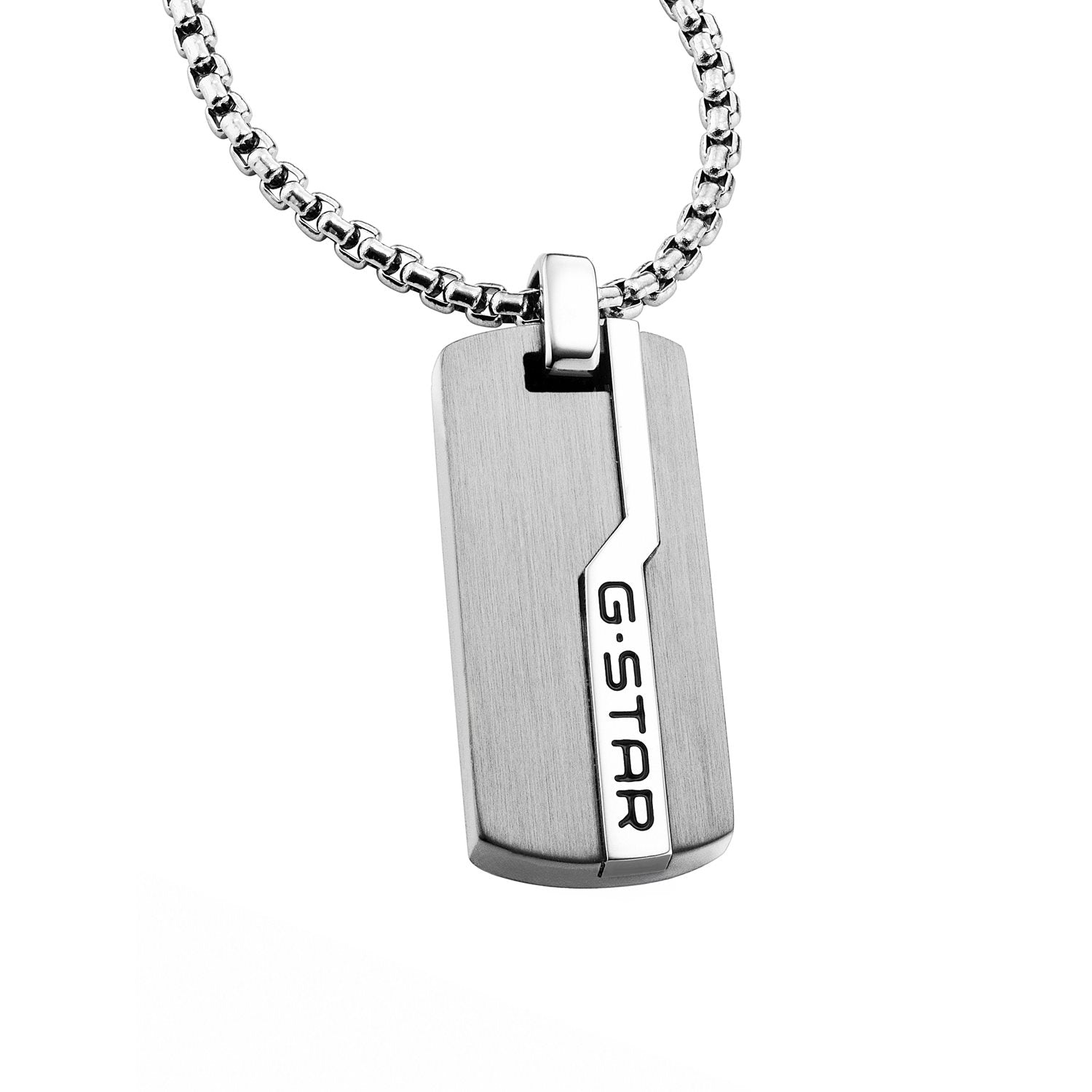 G-STAR Unistrial Silver Box Chain Necklace GSJ.112.01