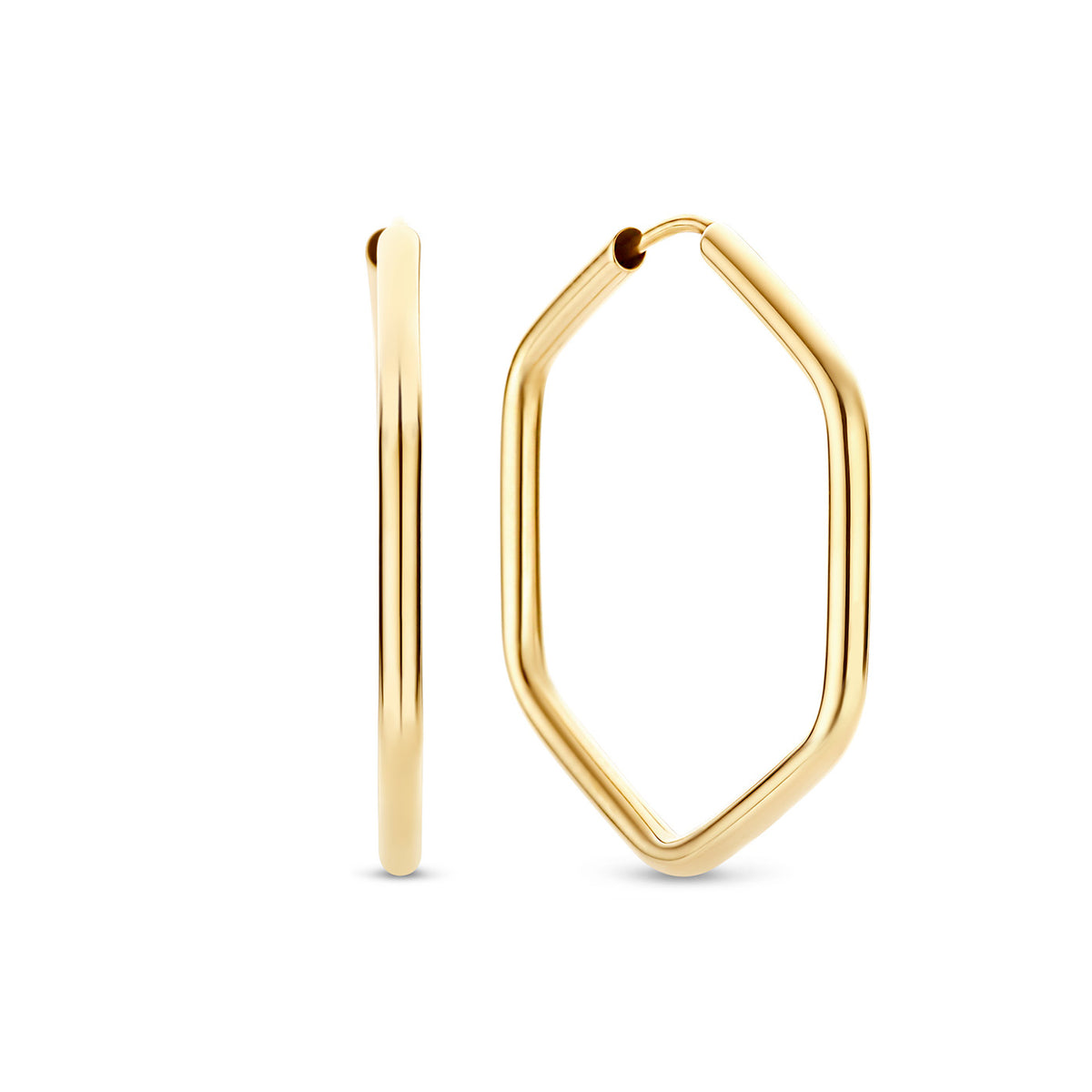 Beloro Jewels La Rinascente Francesca 9 carat gold Hoop Earrings BO360059
