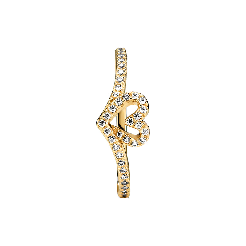 Pandora Timeless Gold-coloured Wishbone Heart 169302C01-54-zoom-