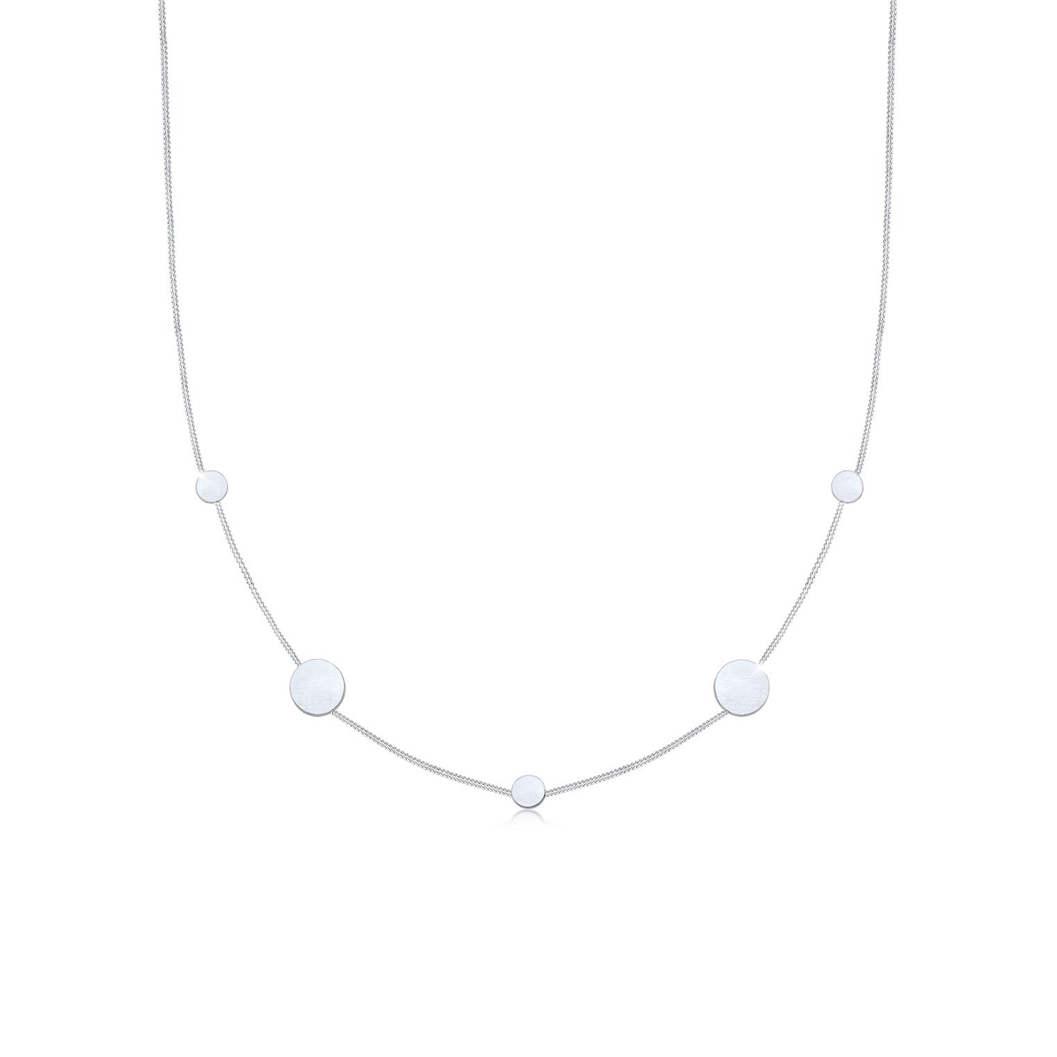 Elli 925 Sterling Silver Link Chain Necklace 2004-BF-0008161-001