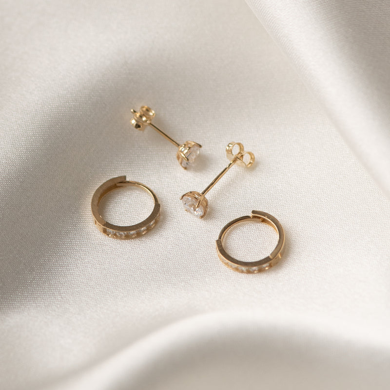 Isabel Bernard Cadeau d'Isabel 14 karaat gouden earparty giftset IB90054-zoom-