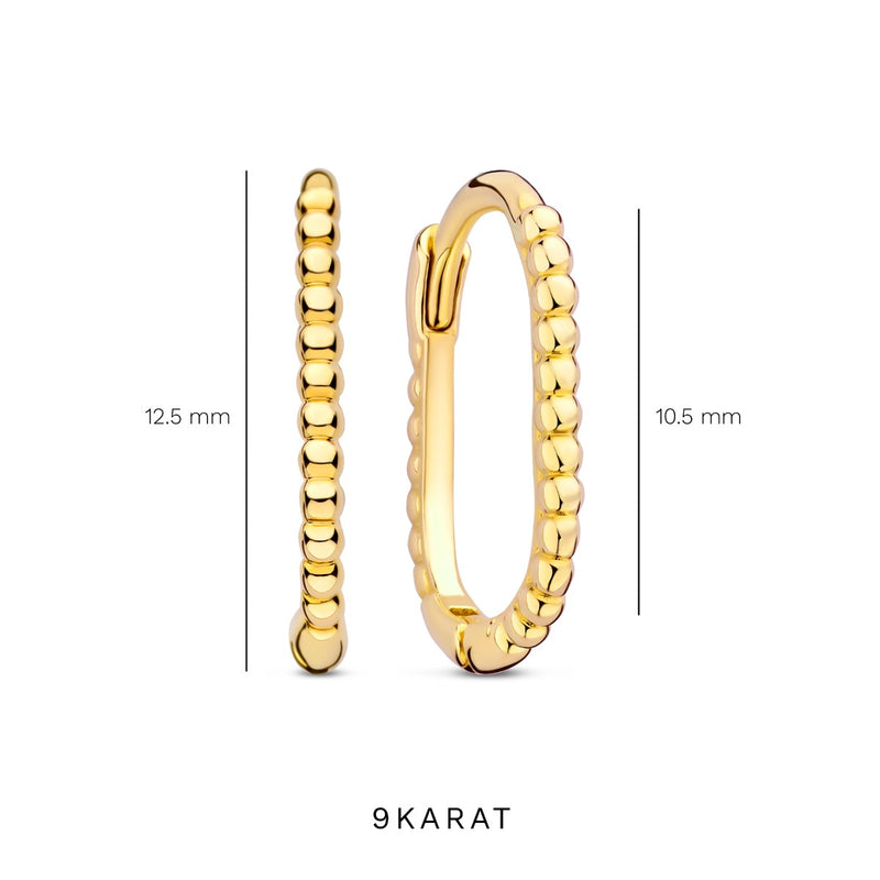 Beloro Jewels La Rinascente Elena 9 karaat oorringen (10.5 mm) BO360070-zoom-