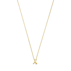 Isabel Bernard 14 Carat Golden Le Marais Chloé Necklace IB340134-A (Letter: A)
