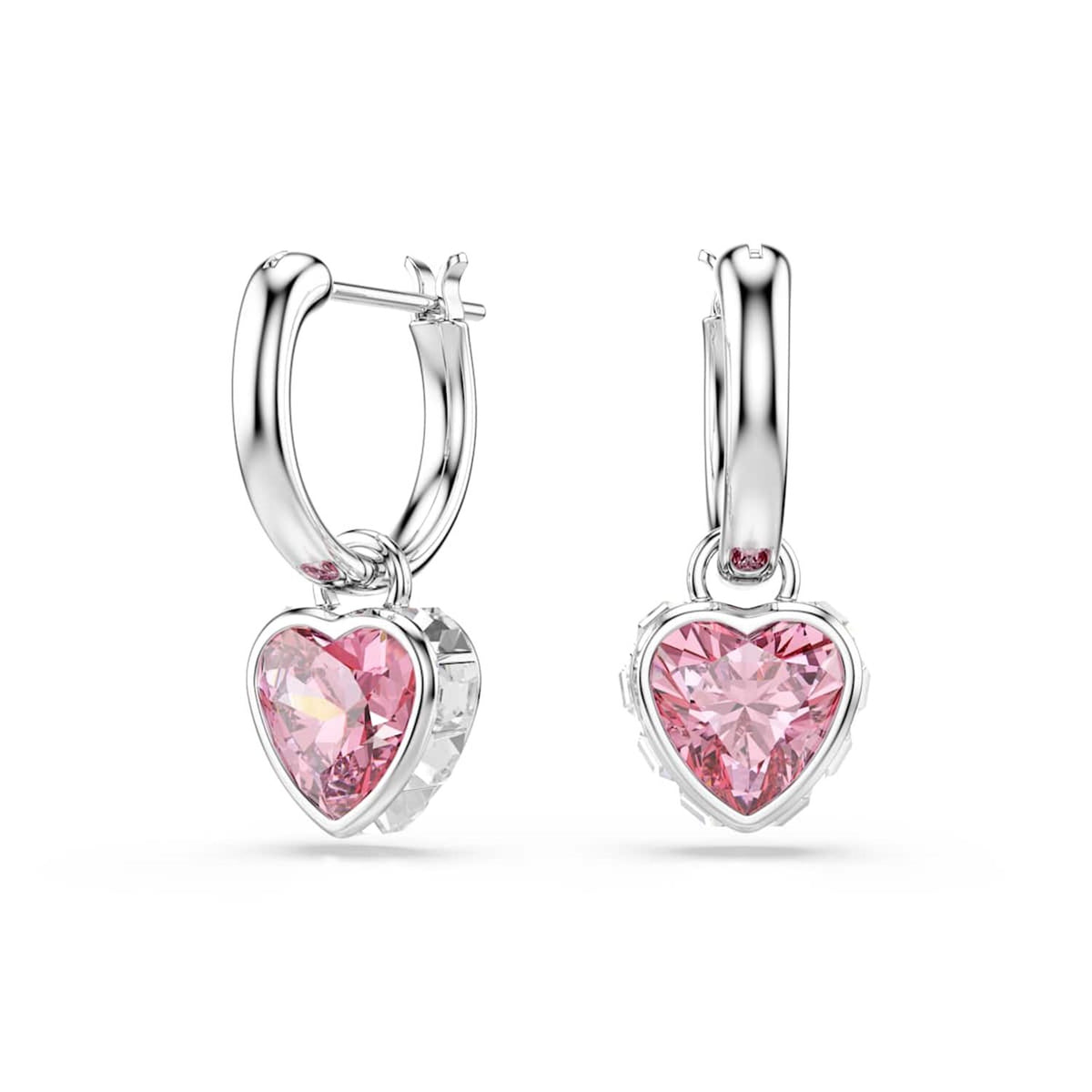 Swarovski Chroma Silver-Tone Earrings with Pink Accents 5757814