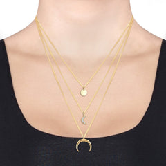 Elli 925 Sterling Silver Layered 2004-BF-0007660-001