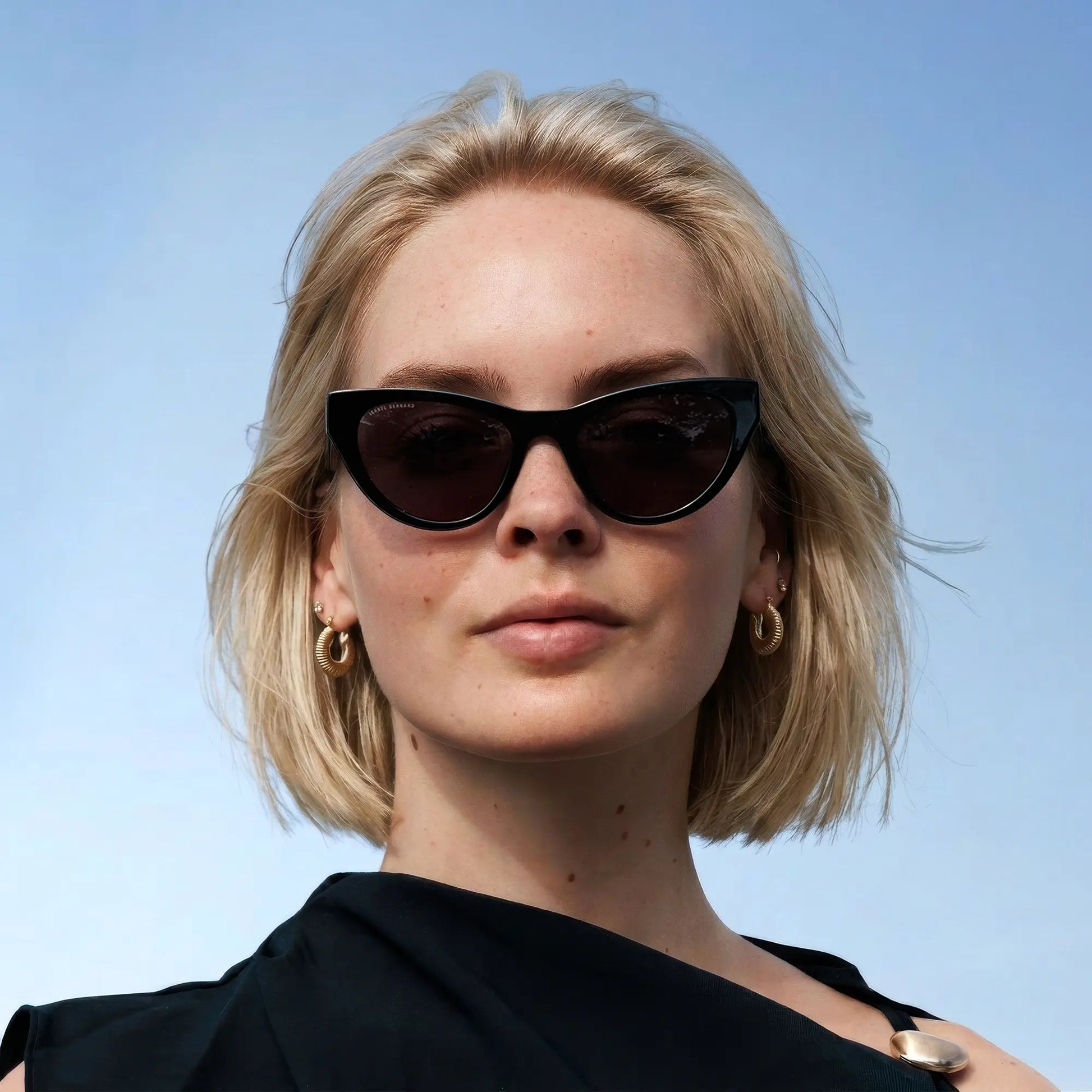Isabel Bernard La Vilette Black Sunglasses IB380011-01-01