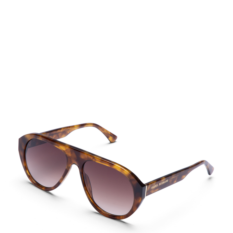 Isabel Bernard La Vilette Demi Brown Sunglasses IB380012-14-14-zoom-