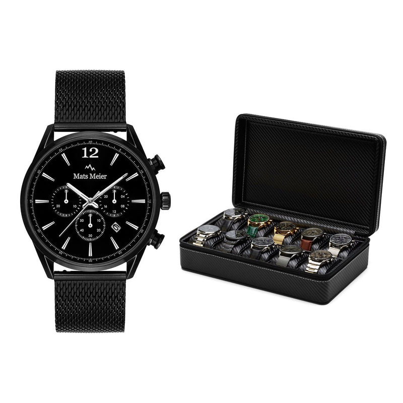 Mats Meier Grand Combin Horloge met Zwarte Horlogebox MM90020-zoom-