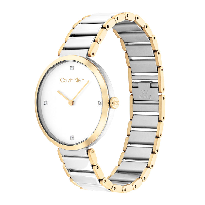 Calvin Klein Minimalistic T-bar Wit Dames Horloge 2002-CK25200134-zoom-