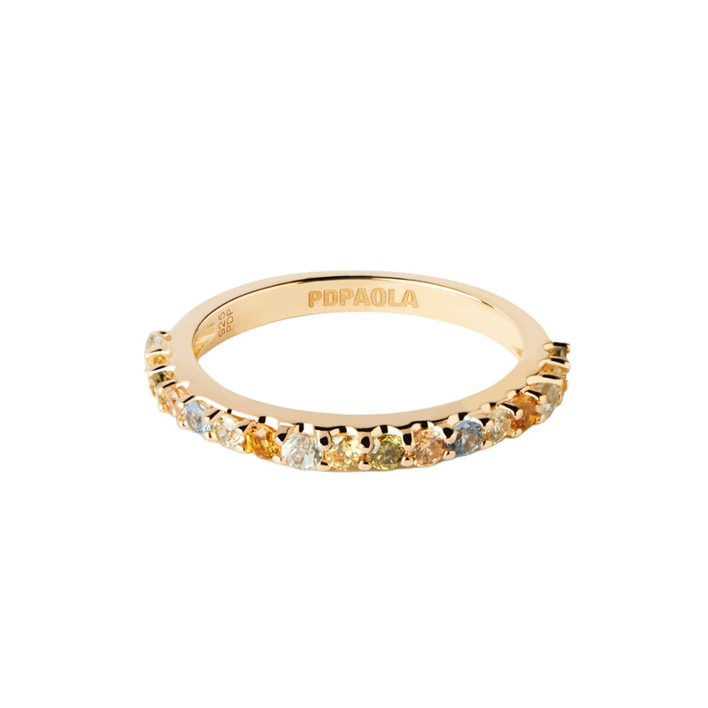 P D Paola Color 925 Sterling Silver Ring with Gold Plating AN01-C07-10-zoom-