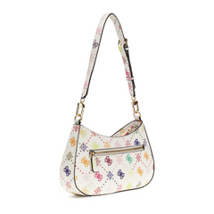 Guess Emelie Multi Logo Top Zip Shoulder Bag HWGM99-28180-MUO