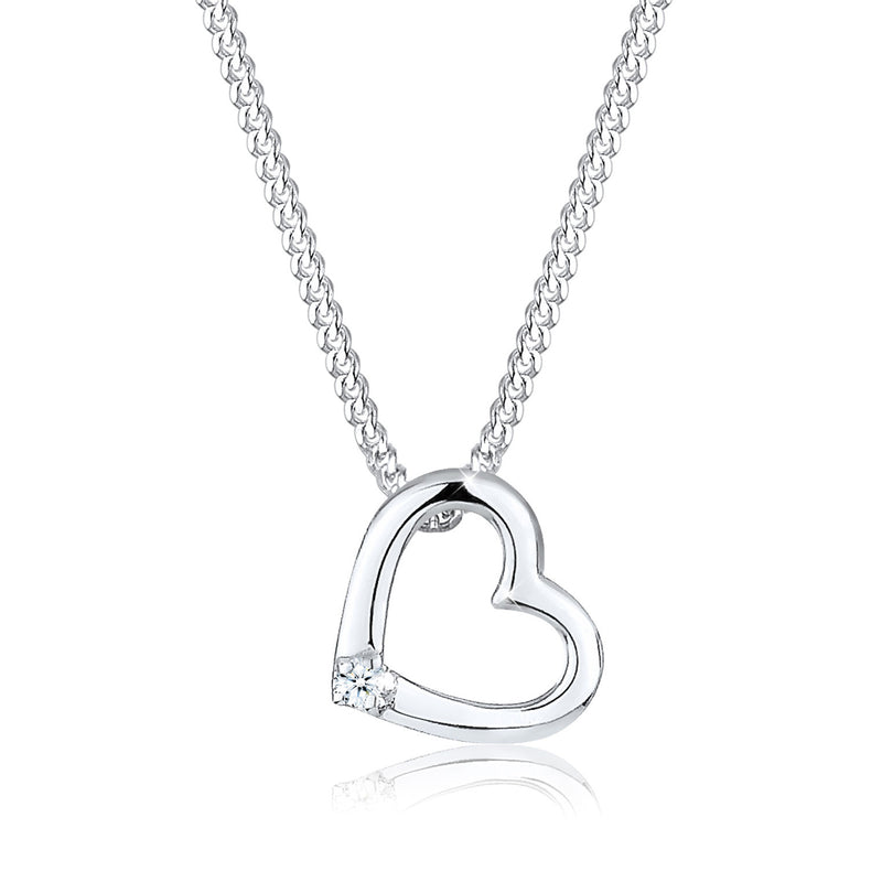 Elli 925 Sterling Silver Necklace with Diamond (0.015 ct) 2004-BF-0007687-001-zoom-