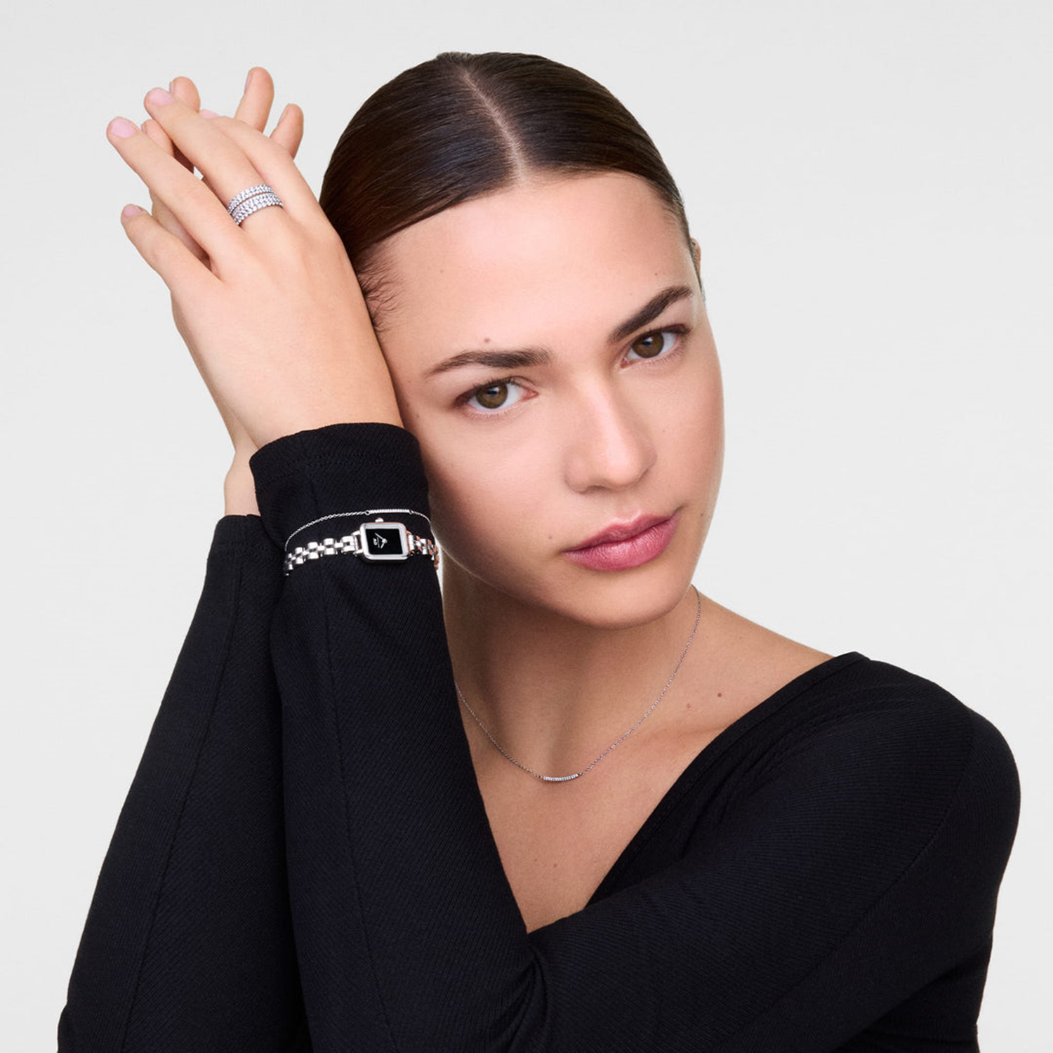 Daniel Wellington Petite & Quadro Mini Arch Black Women's Watch DW00100845