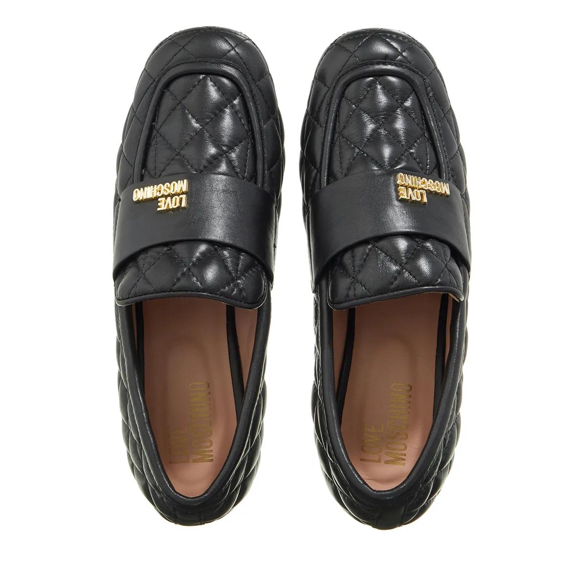 Love Moschino Zwarte Leren Loafers 2001-A0259998_36