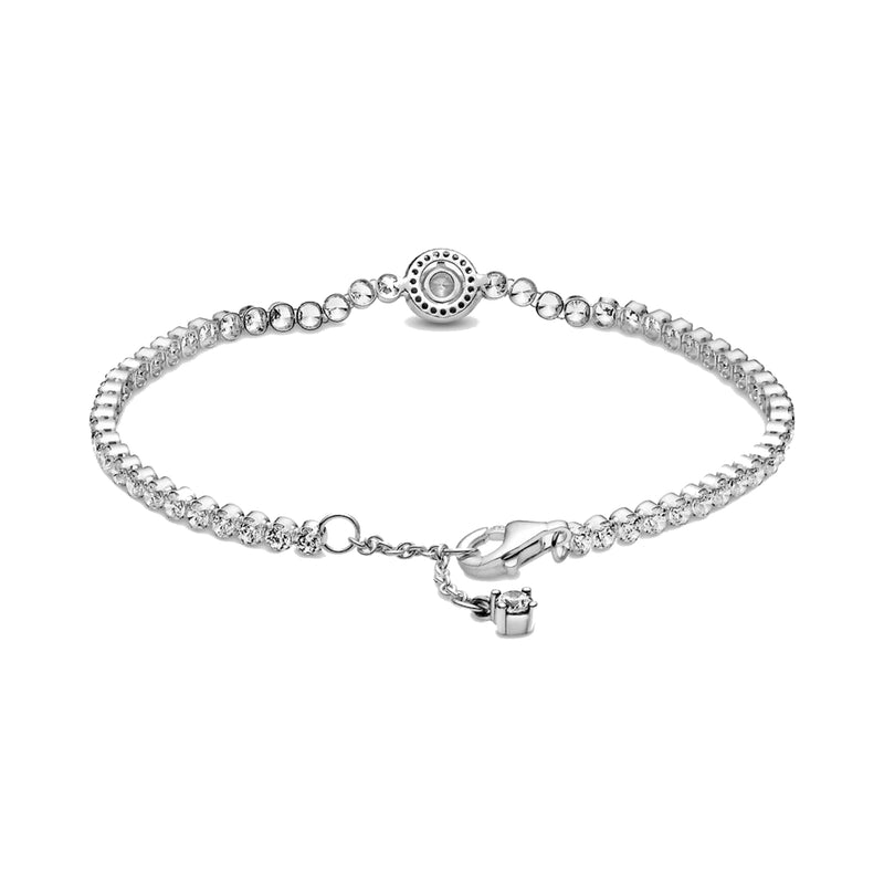 Pandora Timeless 925 Sterling Silver Sparkling Halo Tennis Bracelet 599416C01-16-zoom-