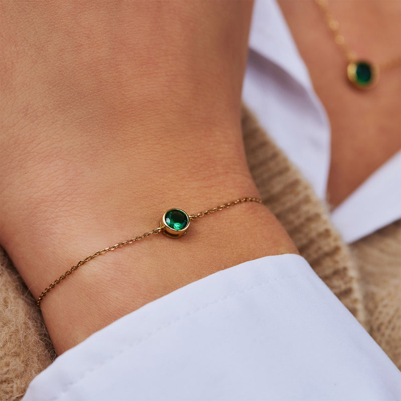 Violet Hamden Venus 925 Sterling Zilveren Gold Plated Armband met Geboortesteen VH320010-NOV-zoom-