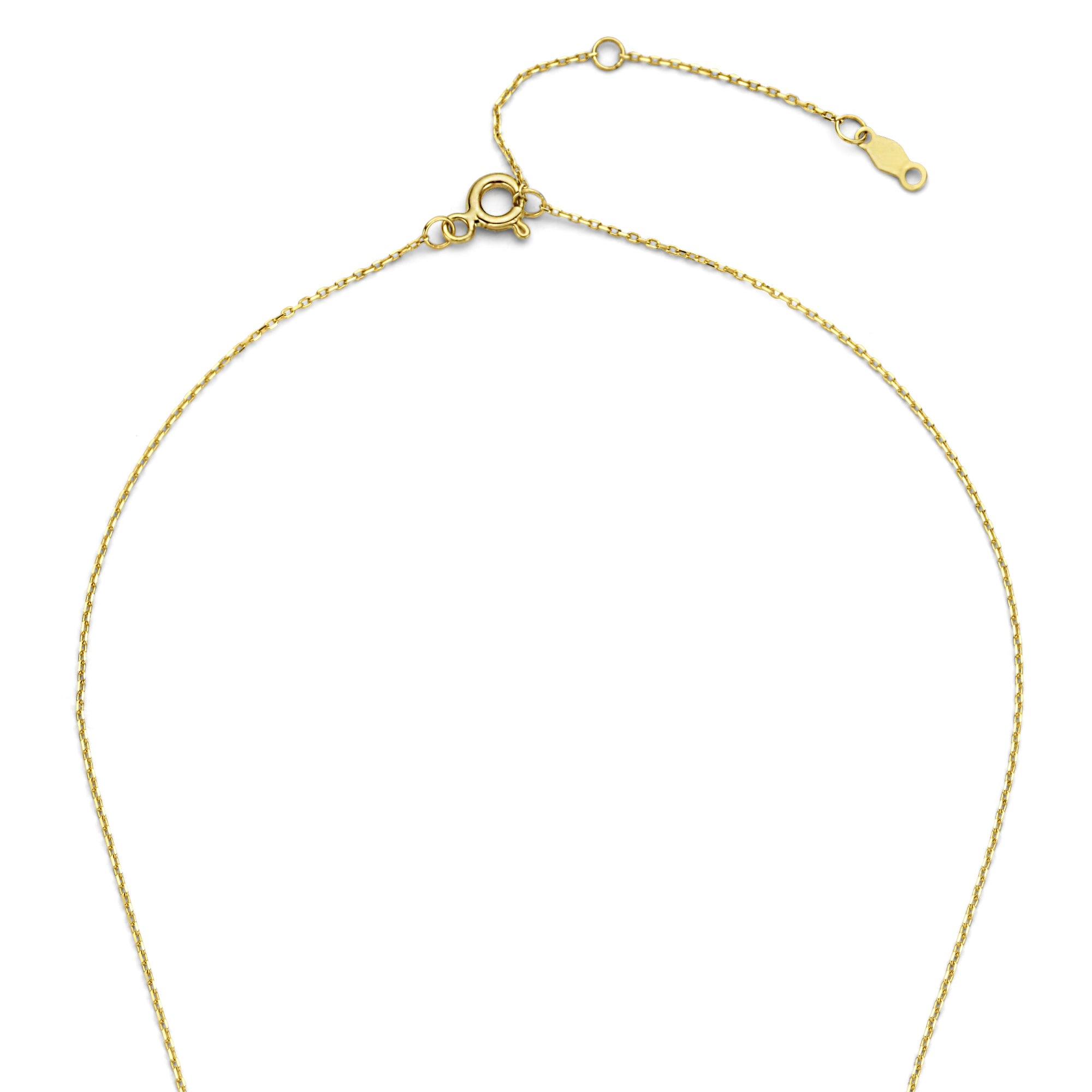 Isabel Bernard De la Paix Maxime 14 Carat Golden Necklace | diamond 0.11 ct | IBD350017