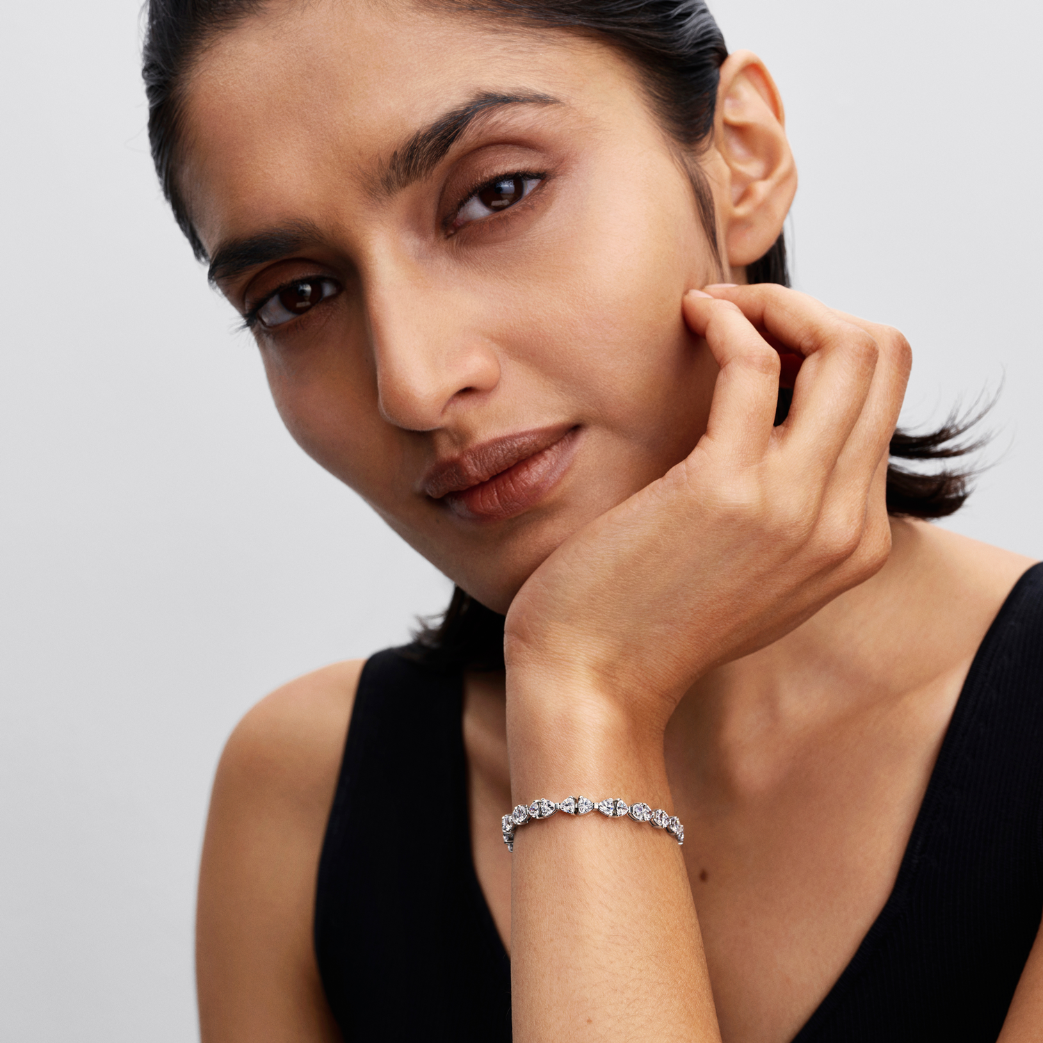 Pandora Timeless 925 Sterling Silver Bow Chain Bracelet 594262C01-18