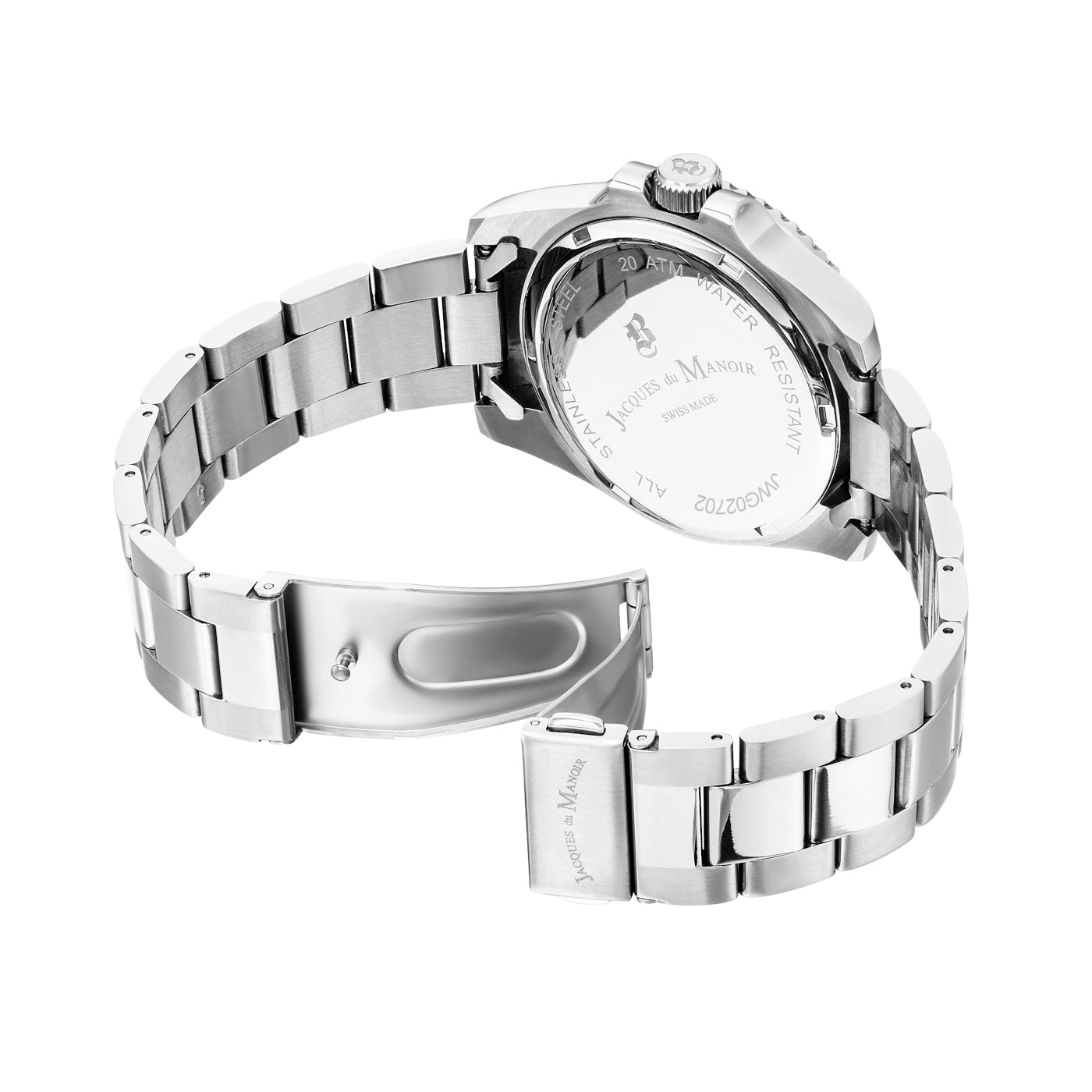 Jacques du Manoir Pro Scuba Silver Watch JWG02702