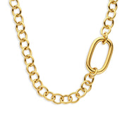 Parte Di Me Bibbiena Poppi Acadia 925 Sterling Zilveren Gold Plated Schakelketting PDM34110