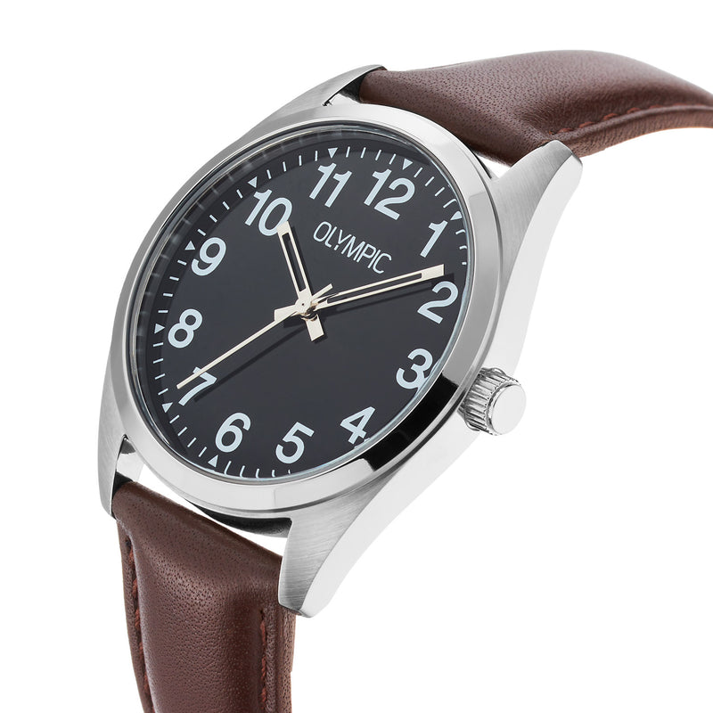 Olympic Marcel Zilverkleurig Herenhorloge OL89HSL062-zoom-