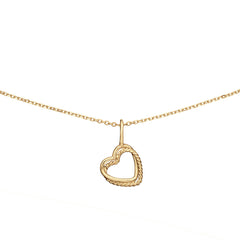Jackie Gold Twisted Heart 14 Karat Gold Necklace JKN25.442
