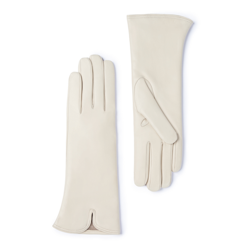 Isabel Bernard Isabel Bernard Honoré Sylvie crème leren handschoenen van geitenleer IB67004-372-7-zoom-