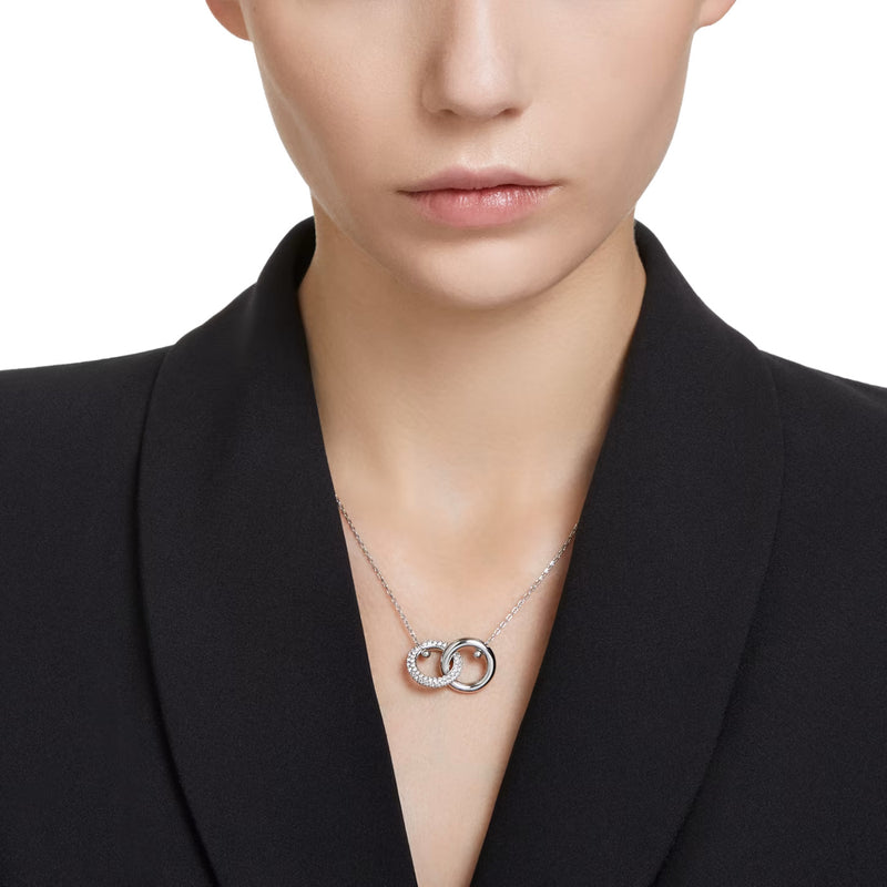 Swarovski Dextera Silver-coloured Pendant 5670251 (Length: 38.00 - 45.00 CM)-zoom-
