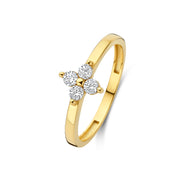 Isabel Bernard Le Marais Audrey 14 Karaat Gouden Ring Met Zirkonia Steen IB330114-48