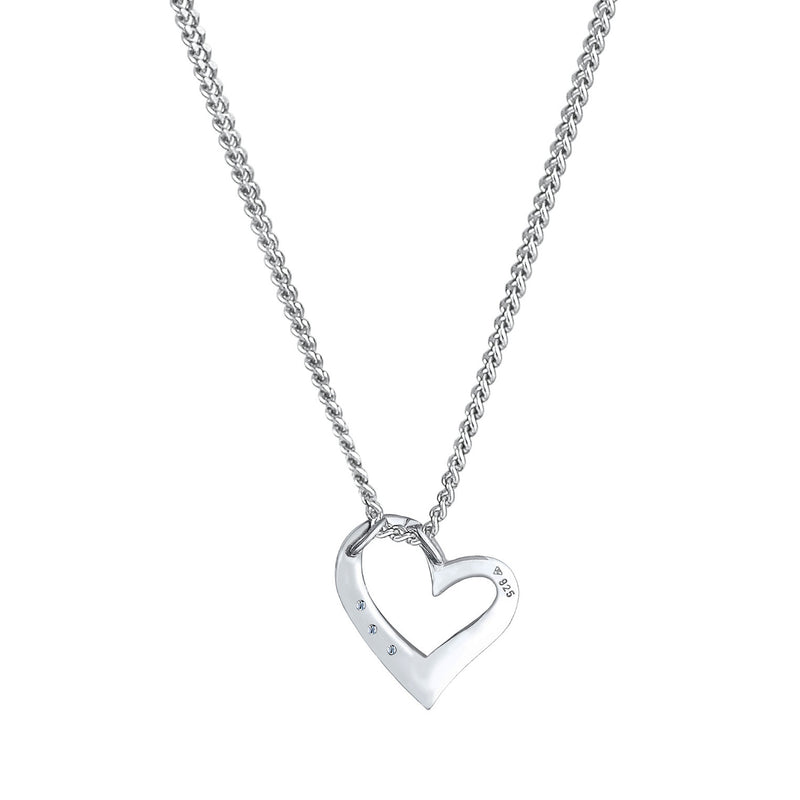 Elli 925 Sterling Silver Necklace with Diamond (0.045 ct) 2004-BF-0007552-001-zoom-