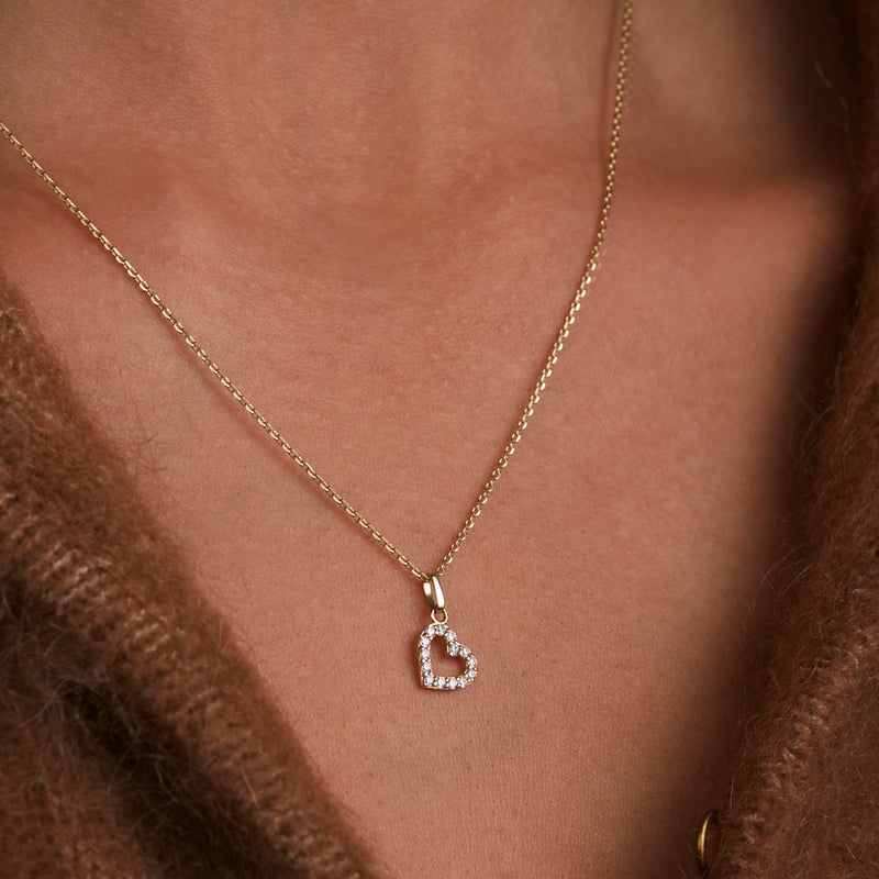 Beloro Jewels Monte Napoleone Valentina 9 karaat ketting met zirkonia BO340046-zoom-