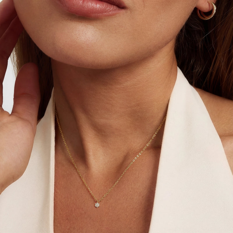 Isabel Bernard De La Paix Romee Ketting met Diamanten 0.07 Karaat IBD350034-zoom-