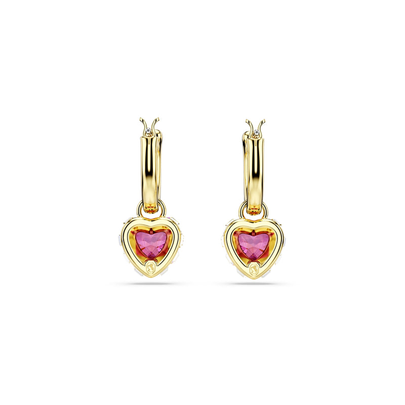 Swarovski Chroma Gold-coloured Hearts Drop earrings 5684760-zoom-