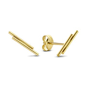 Isabel Bernard 14 Karaat Gouden Le Marais Double Tube Oorknoppen IB360058
