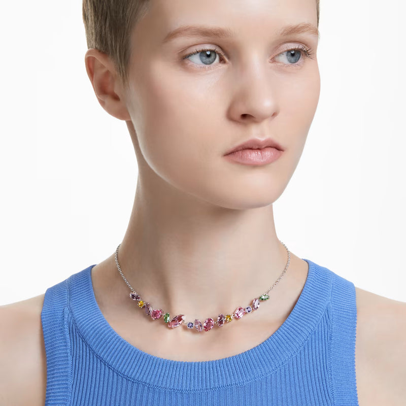 Swarovski Gema Silver-coloured Necklace 5658398-zoom-