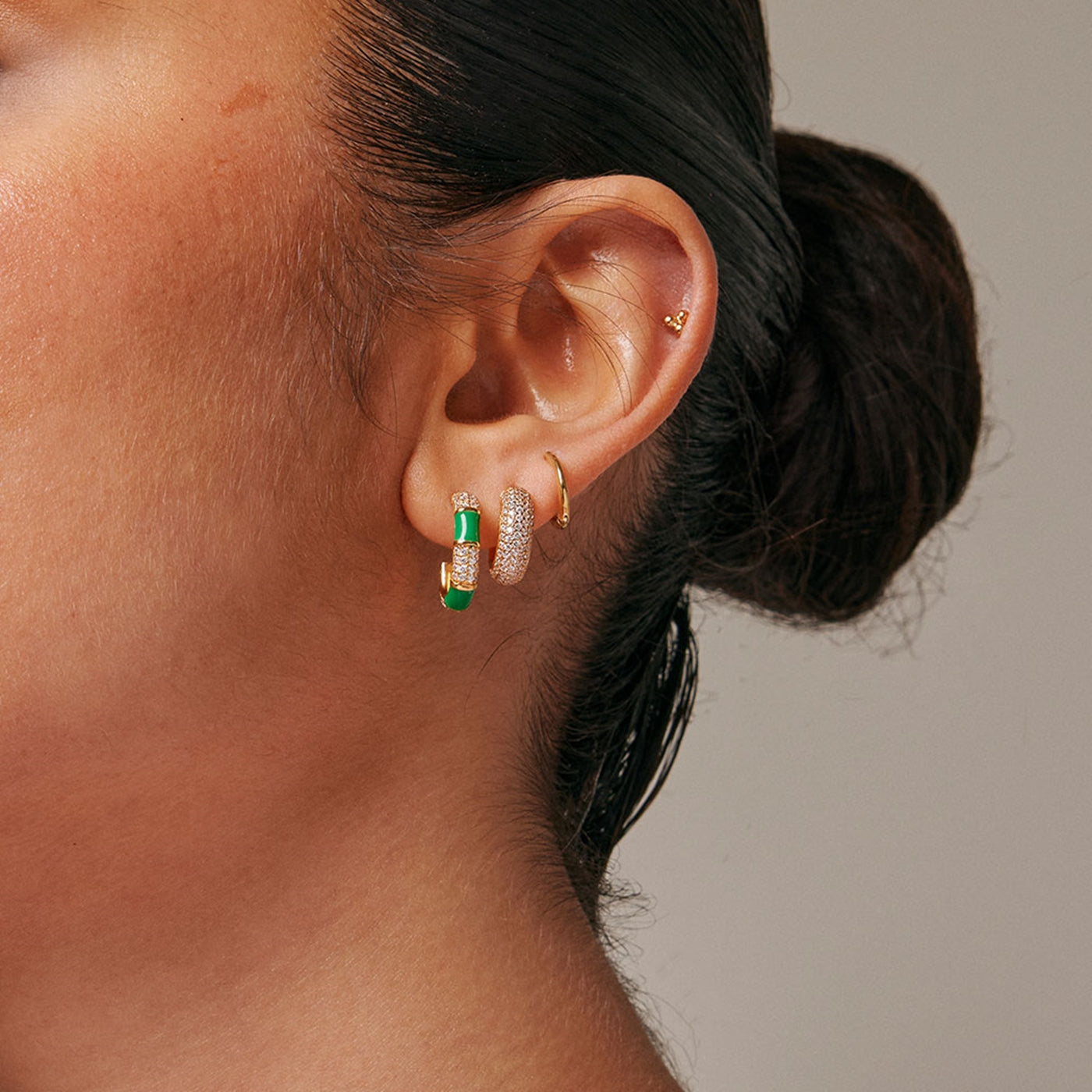 ENAMEL Copenhagen 18 karat gold plated Earrings E300G-GGCZ