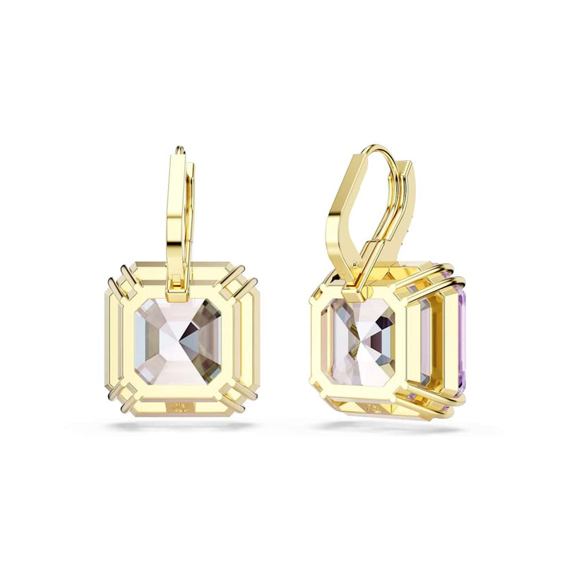 Swarovski Millenia Goudkleurige Oorbellen met Paarse Kristal 5759990-zoom-