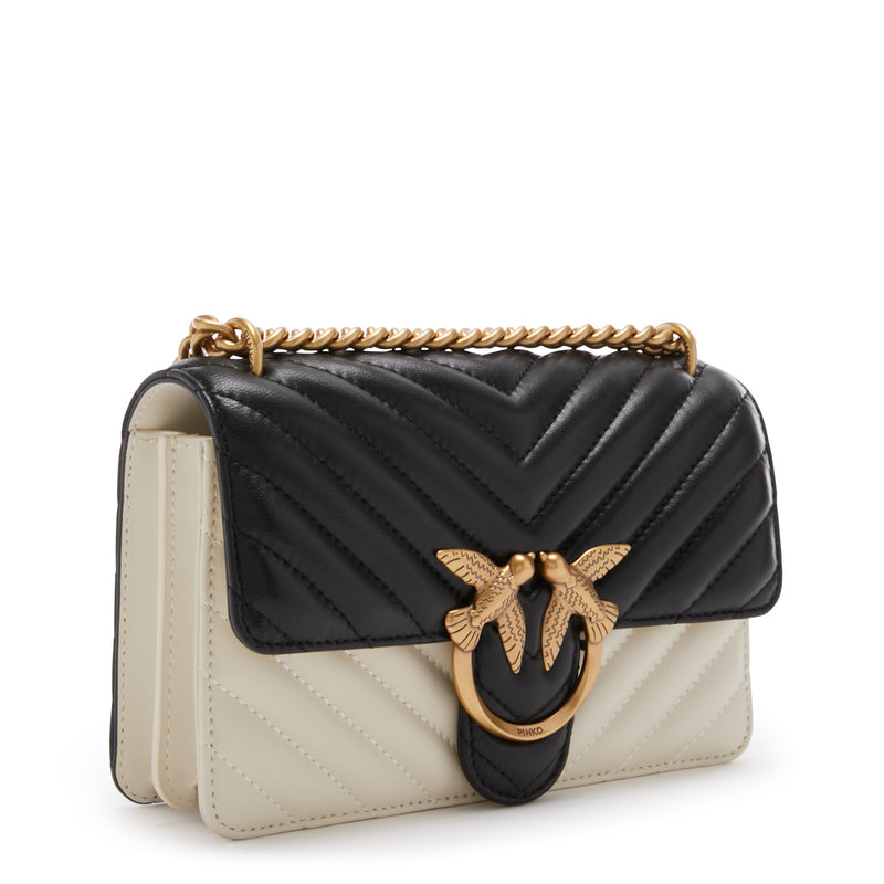 Pinko Love One White Leather Crossbody bag 100059-A1R3-ZZ2Q-zoom-