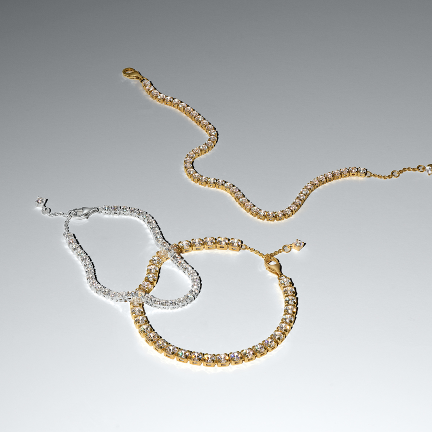 Pandora Timeless 925 Sterling Silver Sparkling Tennis Bracelet 593927C01-18