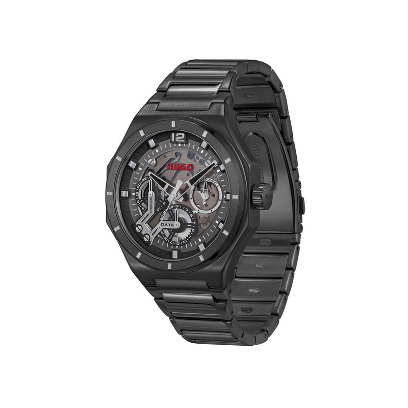 Hugo Boss HUGO #GRAIL SKELETON Zwart Heren Horloge 2002-HU1530379-zoom-