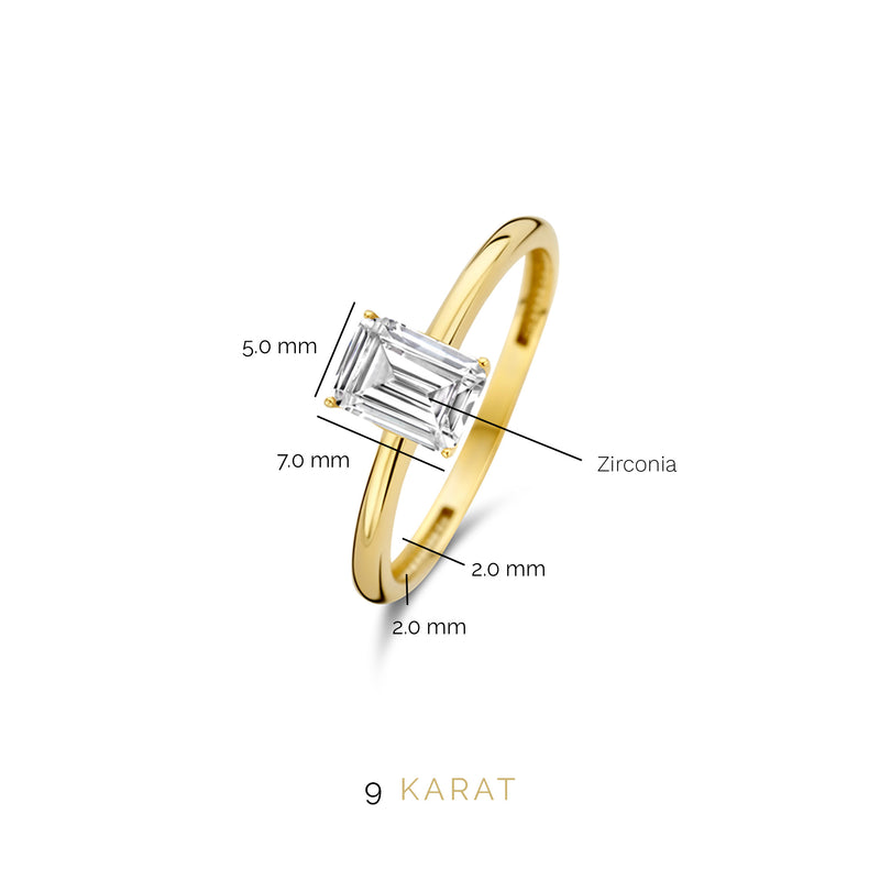 Beloro Jewels La Milano Colori Byanca 9 Karaat Ring BO330007-58-zoom-