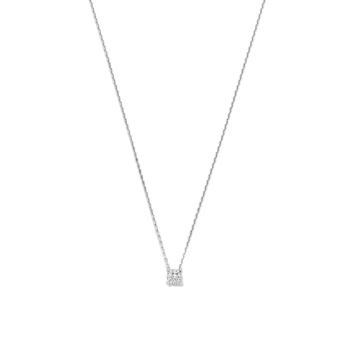 Isabel Bernard De la Paix Hanaé 14 Carat Whitegold Necklace | diamond 0.08 ct | IBD350009