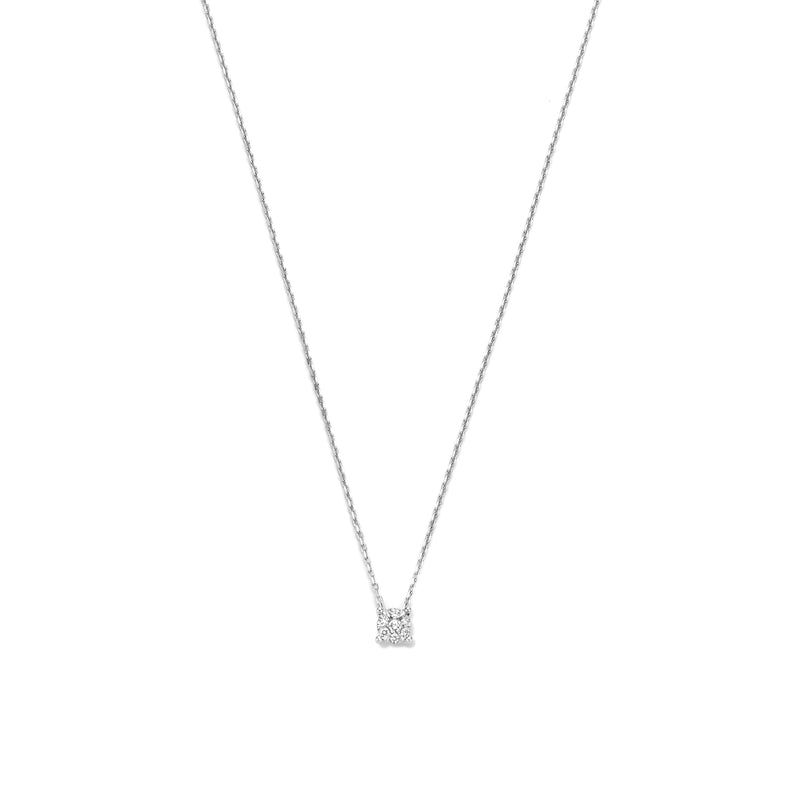 Isabel Bernard De la Paix Hanaé 14 karaat witgouden collier | diamant 0.08 ct | IBD350009-zoom-