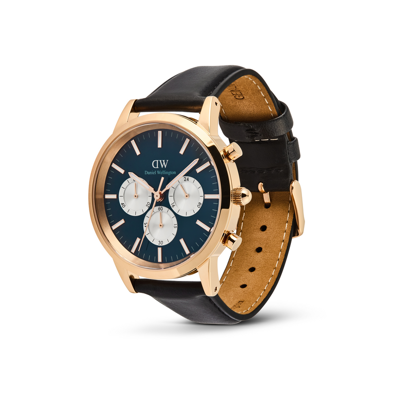 Daniel Wellington Iconic Chronograph Blue Arctic Men's Watch DW00100877-zoom-