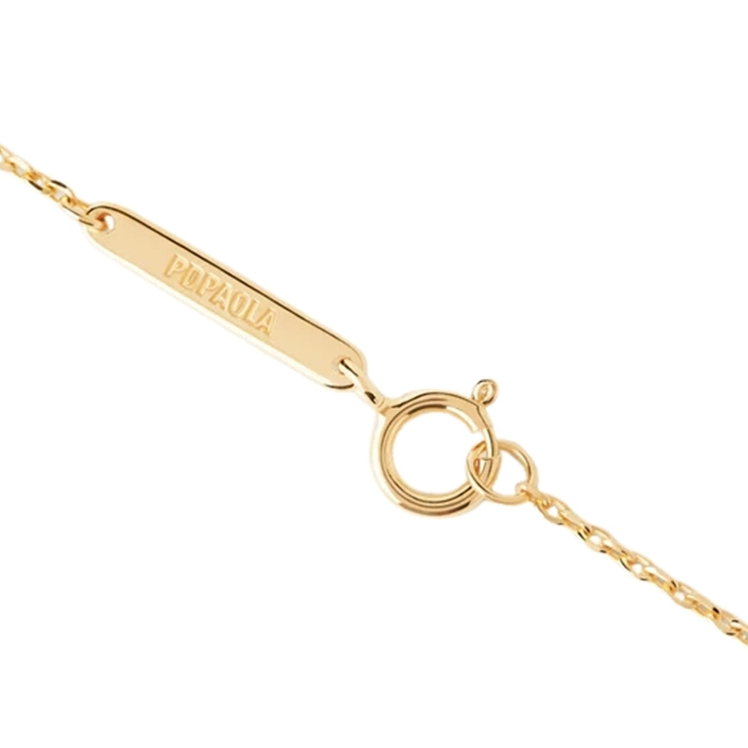 P D Paola Color 925 Sterling Silver Necklace with Gold Plating CO01-961-U