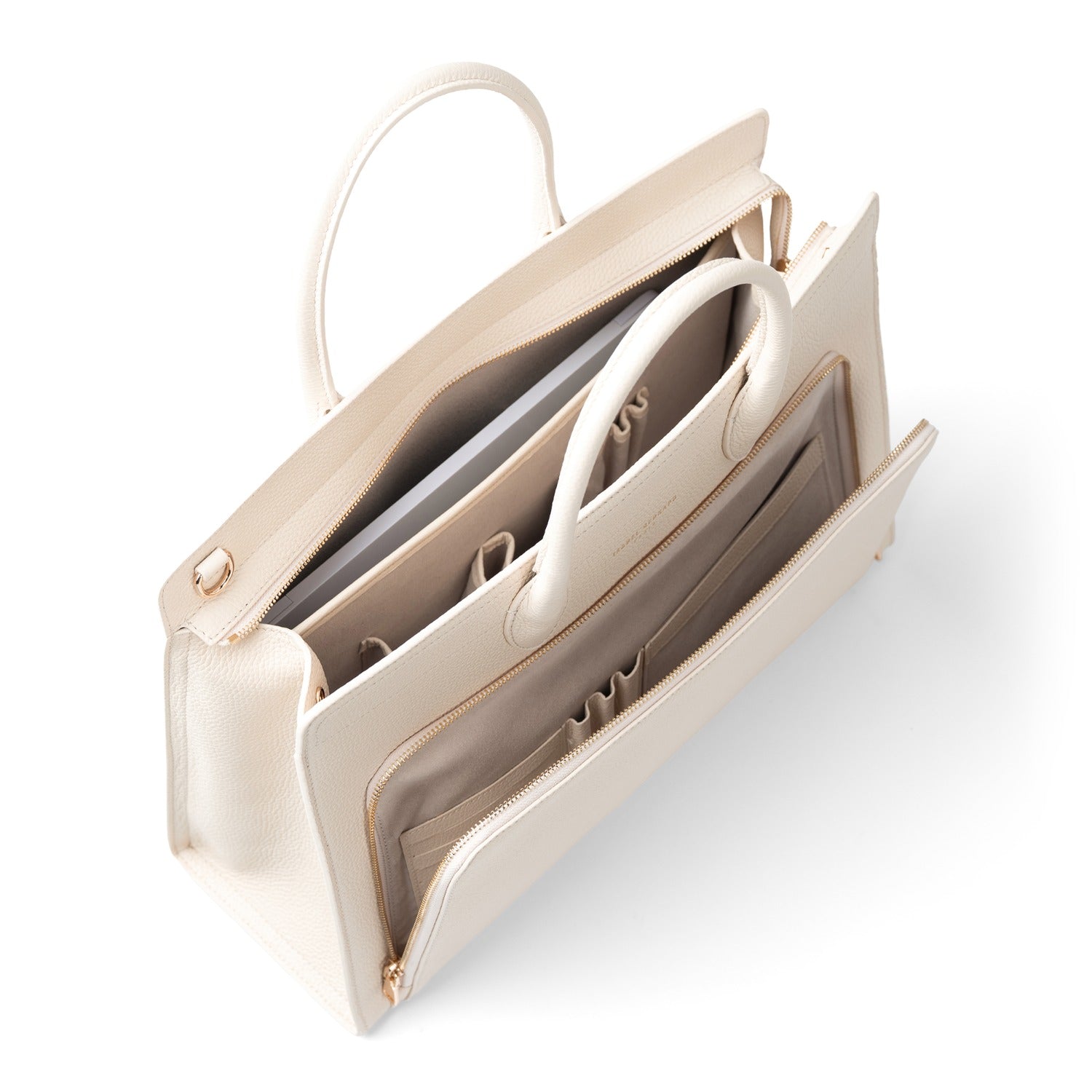 Isabel Bernard Honoré Nadine Crème Calfskin Handbag IB25052