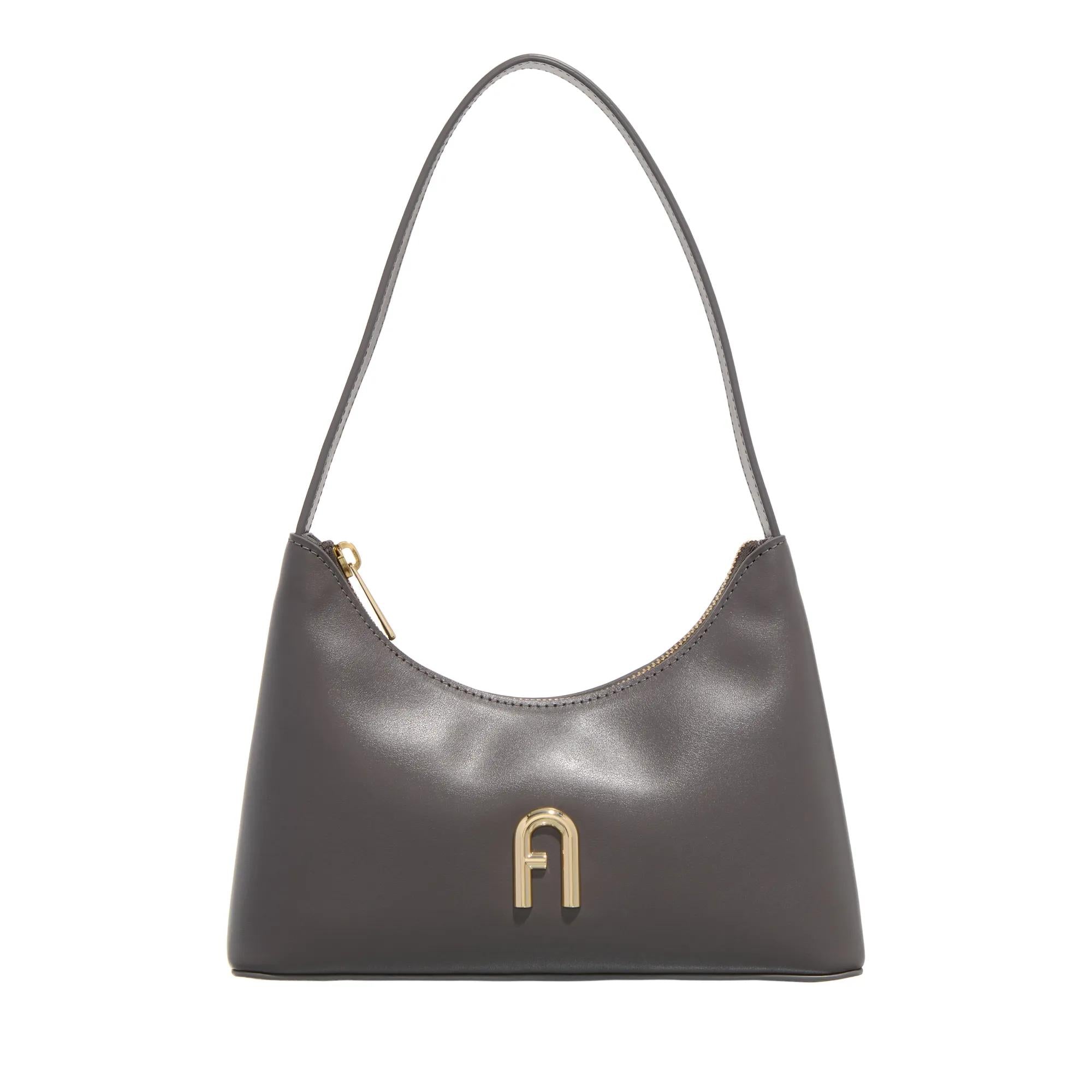 Furla Diamante Grey Leather Hobo bag 2001-A0629199