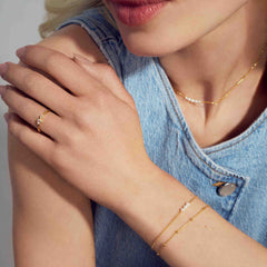 Sif Jakobs Gold Plated Perla Cinque Bracelet SJ-B2735-P-YG