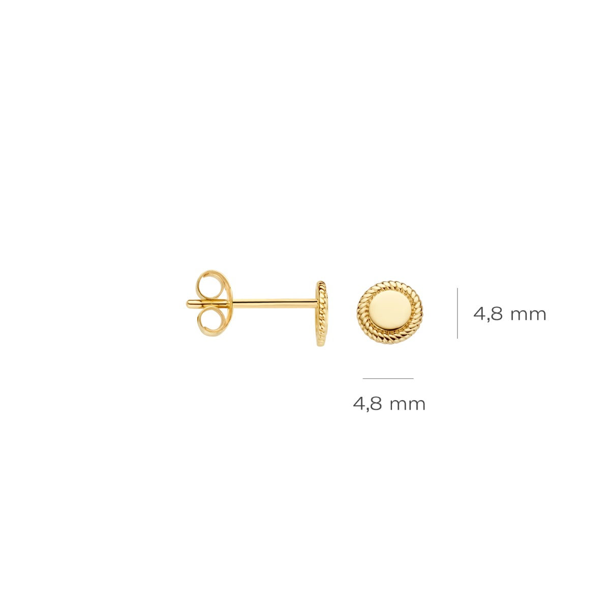 Blush 14 karat gold Ear Stud 7350YGO