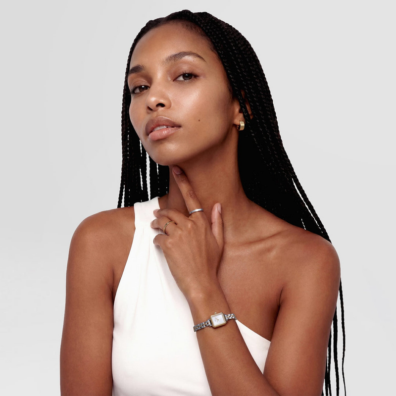 Daniel Wellington Quadro Mini Arch 3-Link Bicolor Dameshorloge DW00100925-zoom-